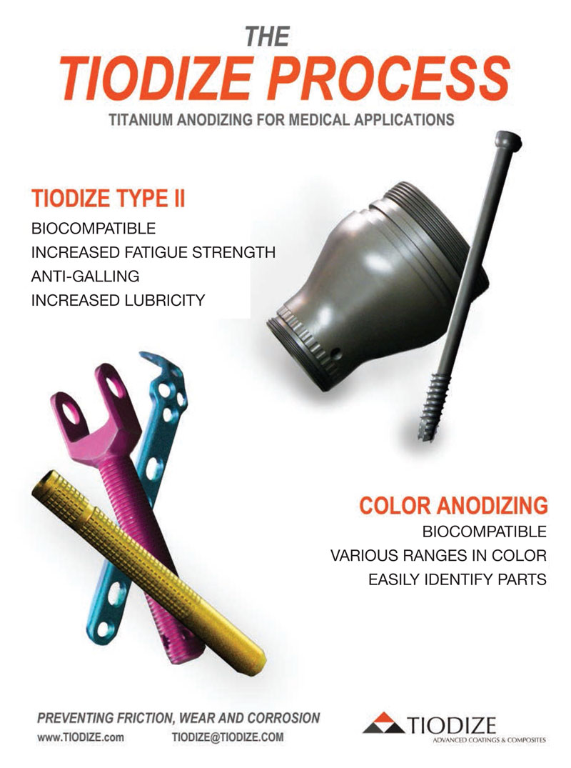 Tiodize Anodizing for Medical Applications